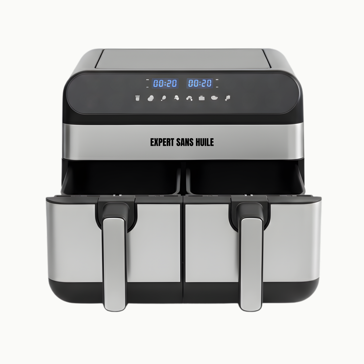 Air Fryer Duo 10L Expert Sans Huile® - 2400W Dual Zone 8 Prog